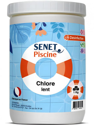 Cloro per Piscina Pastiglie a Rilascio Lento 5 kg Disinfettante Senet Piscine