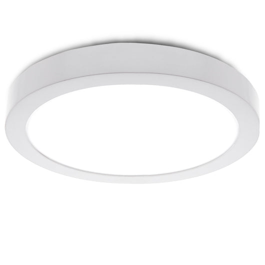 Plafoniera LED soffitto lampada parete muro 25W resa 250W luce interni ripostiglio bagno 230V TONDO LUCE FREDDA 6400K