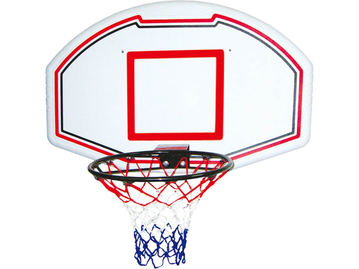 Canestro da basket telescopico 90x60cm polipropilene rete tricolore Habitat et Jardin