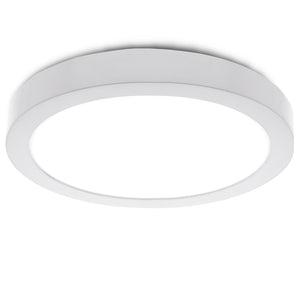 Plafoniera LED soffitto lampada parete muro 25W resa 250W luce interni ripostiglio bagno 230V TONDO LUCE NATURALE 4000K