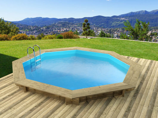 HABITAT ET JARDIN Piscina Legno Rettangolare 10.20x5.20m Fuori Terra