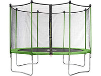 Habitat et Jardin Trampolino 4.25 m Verde con Rete di Sicurezza