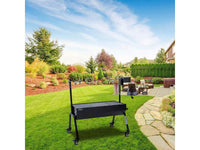 Habitat et Jardin Barbecue a Carbone con Girarrosto Elettrico Nero 42,5x39,5cm