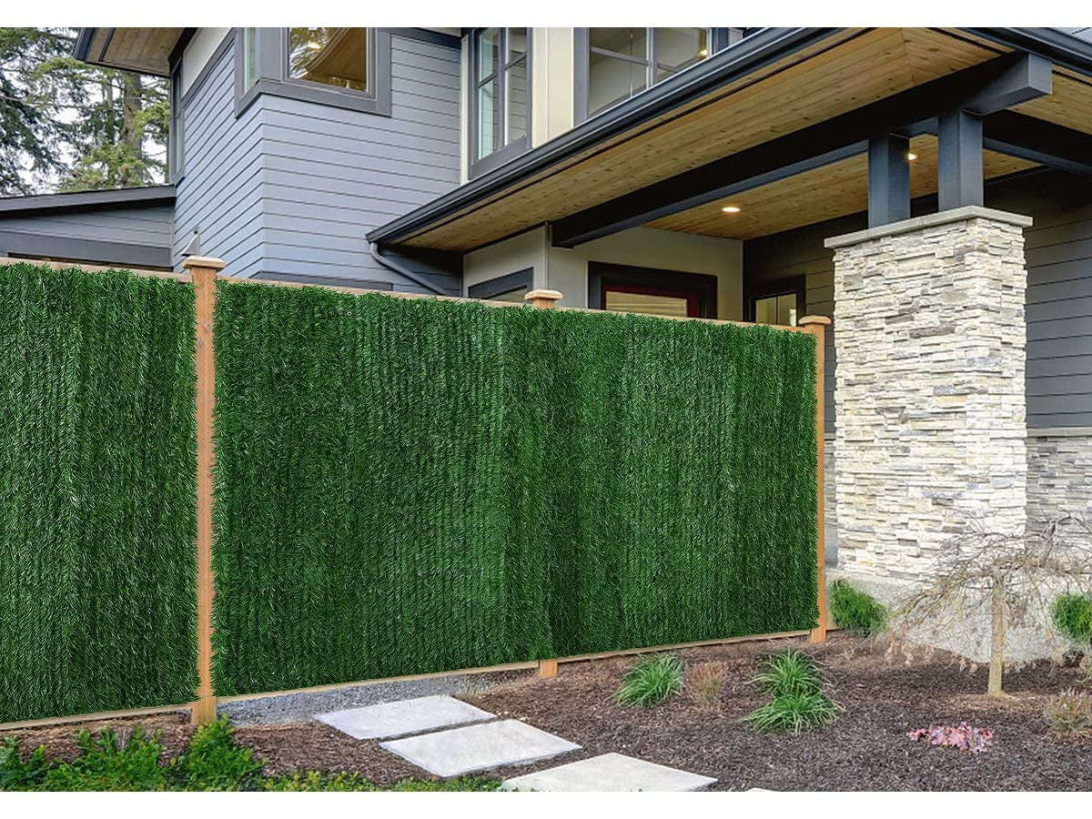 Habitat et Jardin Siepe Artificiale 200x300cm Verde Bicolor PVC Resistente UV