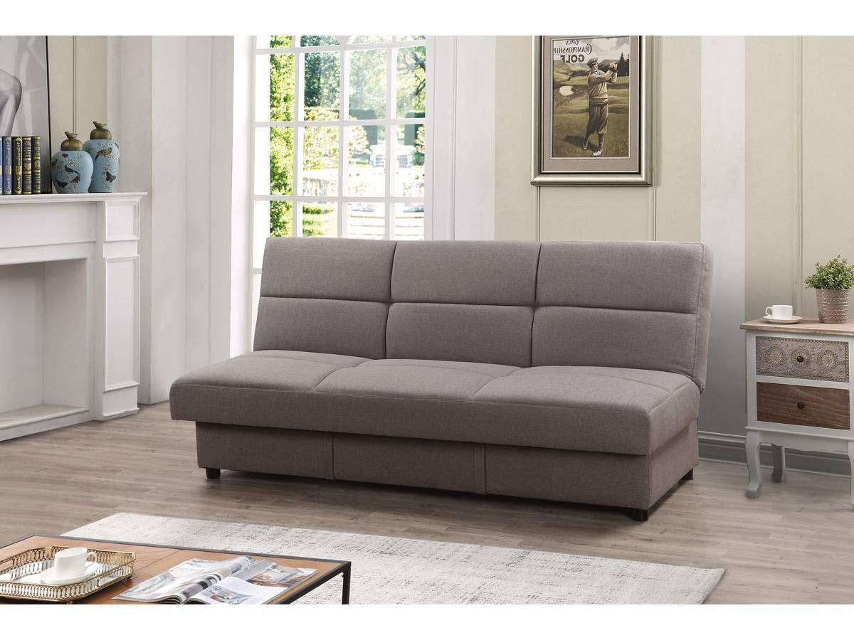 Divano Letto 185cm 3 Posti Grigio Enzo Habitat et Jardin