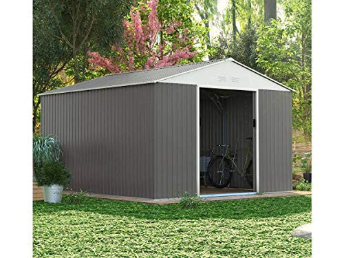 Habitat et Jardin Casetta Giardino 15,16 m² Metallo Acciaio Galvanizzato Taupe