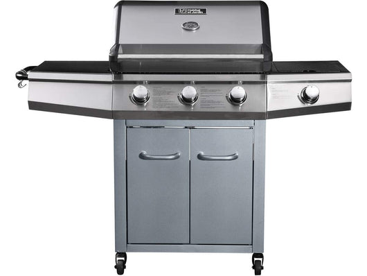 Habitat et Jardin Barbecue Gas Bingo 4 Bruciatori 14kW Acciaio Inox Argento