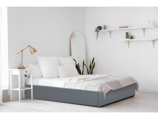 Habitat et Jardin Letto Singolo Contenitore 90x190cm Grigio PVC AVA