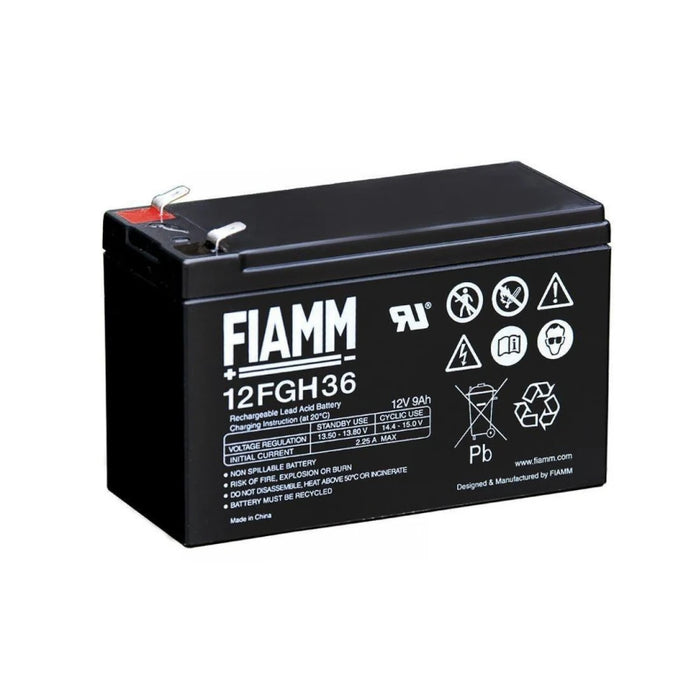 Fiamm Batteria al Piombo Serie 12FGH36 12V 9Ah UPS alta corrente di scarica jump gruppo continuità hight rate