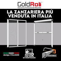 Zanzariera a Rullo Riducibile Laterale 160 x 250 colore Bianco 9010