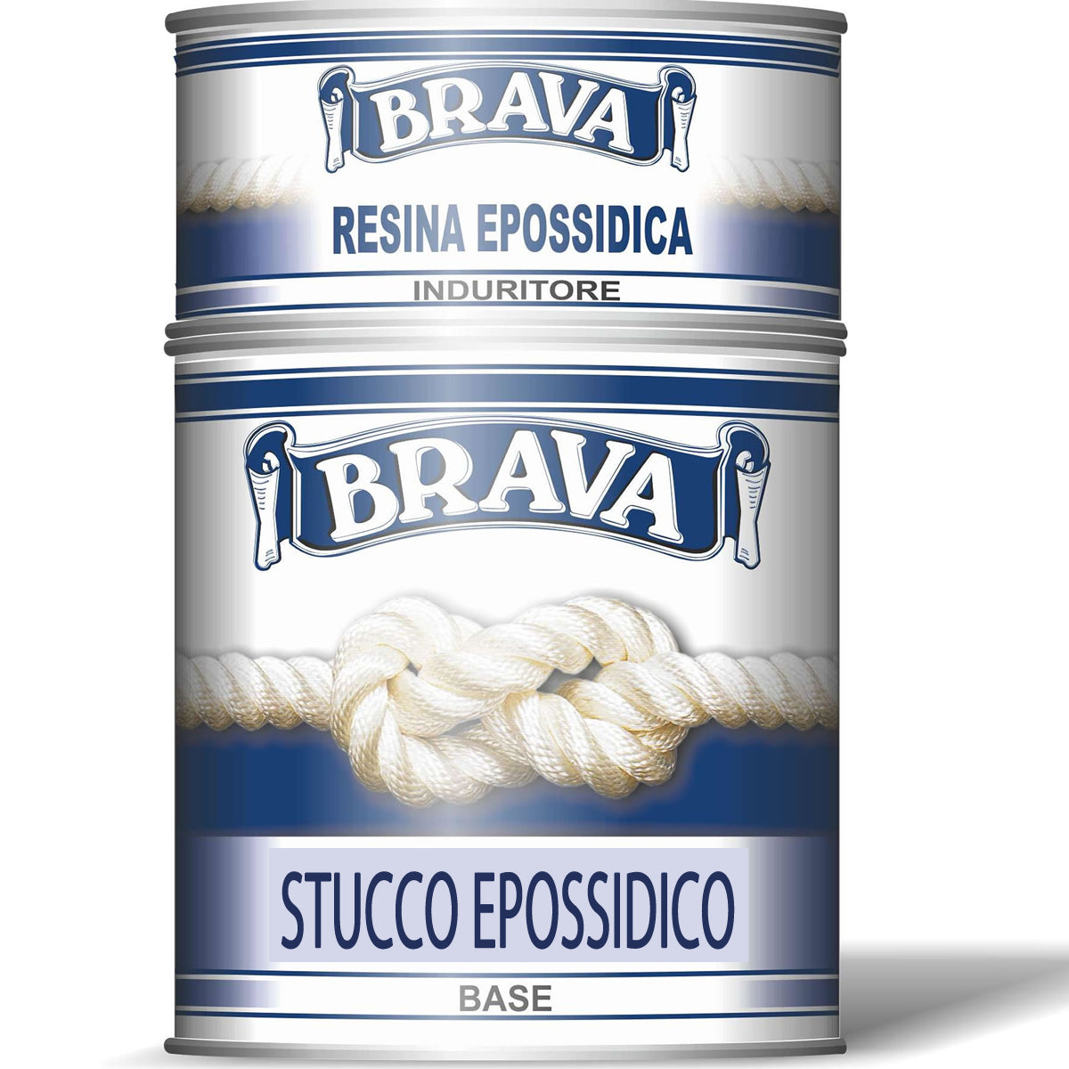 Stucco epossidico bicomponente brava ml 750 isolante per carena