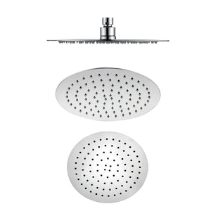 Soffione doccia tondo acciaio inox 2 mm spessore effetto pioggia varie misure bagno *** misure diam. 250x2 mm 86 ugel...