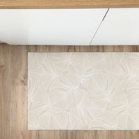 Tappeto in vinile Palme ecru 48x98 cm Decochic