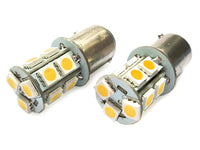 2 Lampade Led Barca Nautica BA15D B15D Bianco Freddo 12V 24V 3W No Polarita Piedi Dritti 13 Smd 5050 Baionetta G18