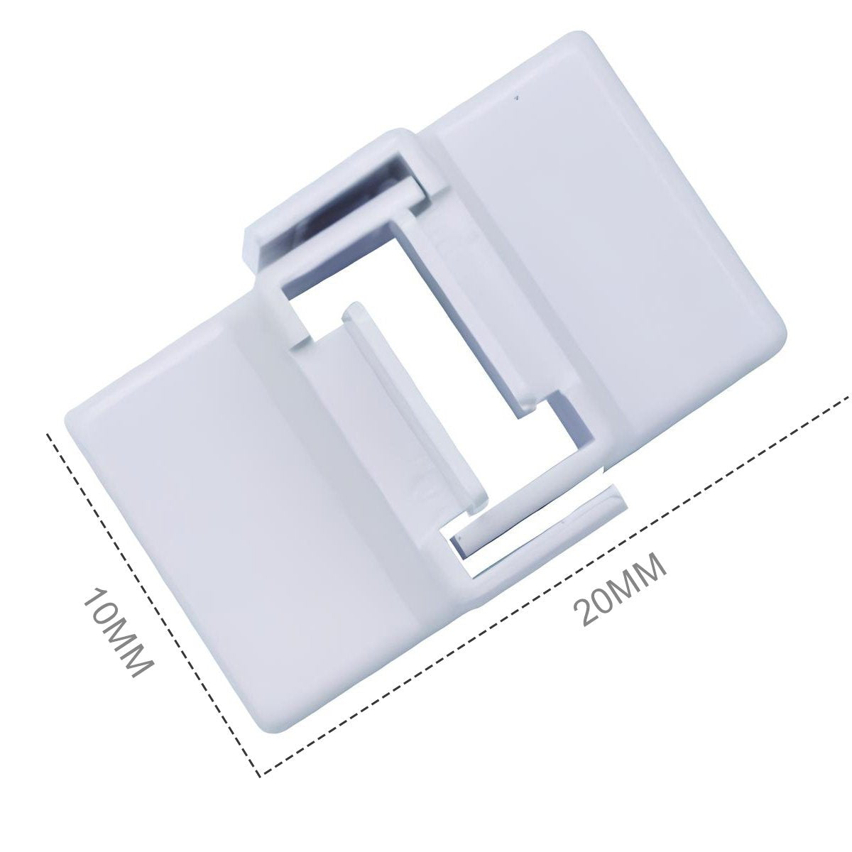 2 PZ Angolo Interno Connettore Angolare Per Canaline Passacavi 20X10mm Made In Italy