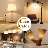 2 PZ Lampada A Led E14 C37 8W Bianco Caldo 3000K 720 Lumen