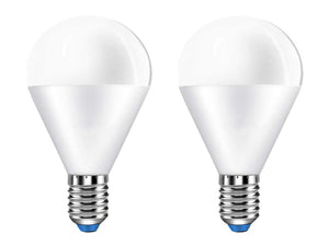 2 PZ Lampada A Led E14 P45 G45 8W Bianco Freddo 6500K 720 Lumen