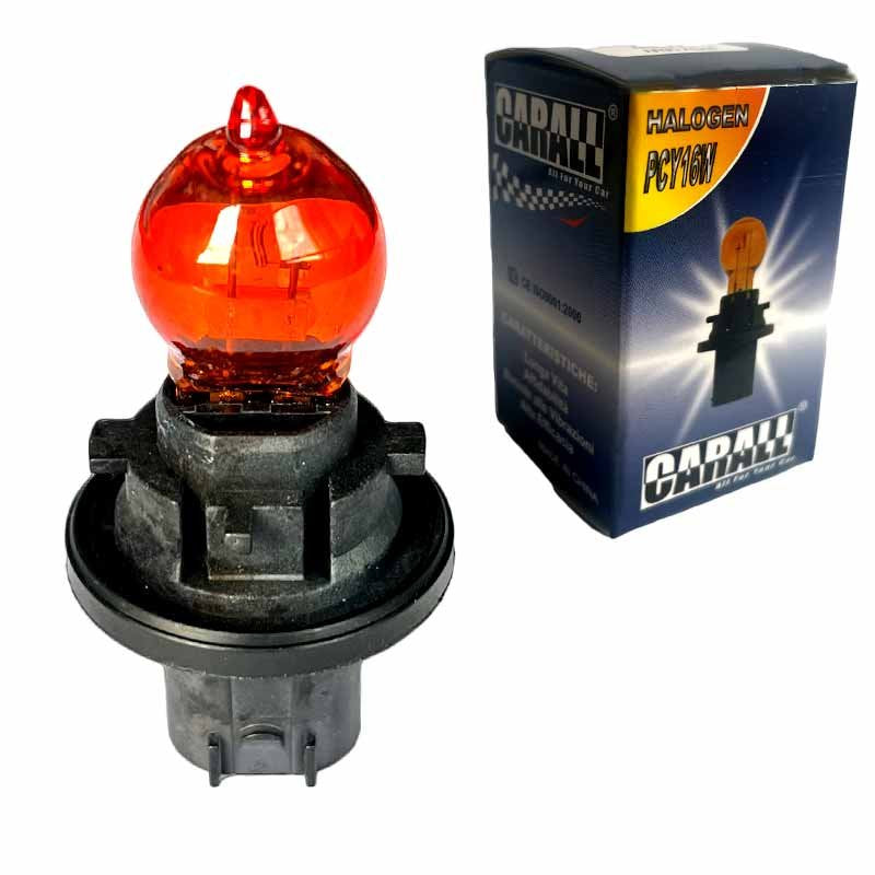 2 PZ Lampada Alogena PCY16W 12V 16W PU20d/2 Indicatore Direzione Arancione Compatibile Philips 12271AC1