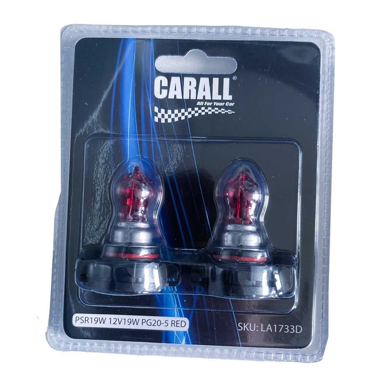 2 PZ Lampada Alogena PSR19W 12V 19W PG20-5 Rosso Marca CARALL