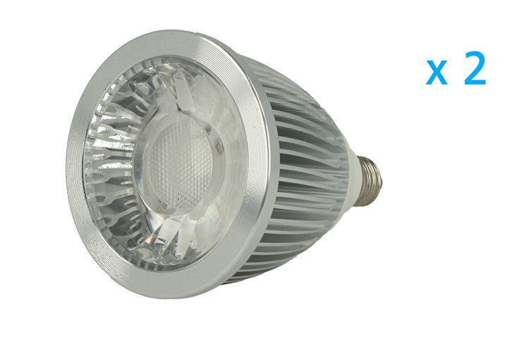 2 PZ Lampade Faretto Led E10 5W 220V Cob Bianco Caldo Diametro 50mm Altezza 69mm