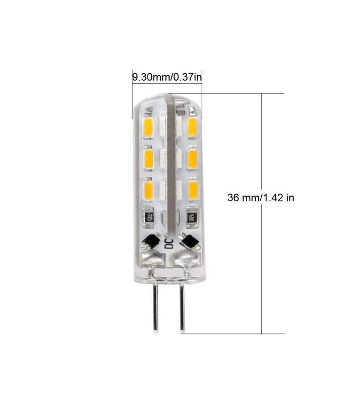 2 Lampadine 2.5w Led 32 Smd Attacco G4 A Spillo Luce Bianca Fredda Calda 220v  -bianco Freddo      -