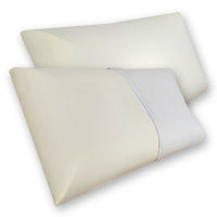 Coppia di cuscini in memory foam pieno modello guanciale saponetta 70x40 H15 - Comprarredo