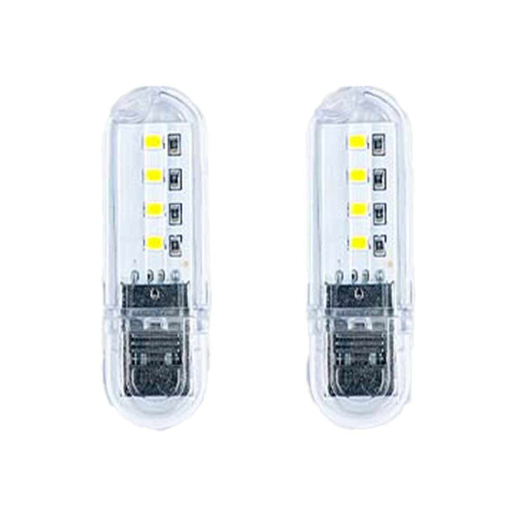 2 pcs Lampada Notturna Decorativa USB a LED Portatile 0.8W 59LM Luce Calda 3000K