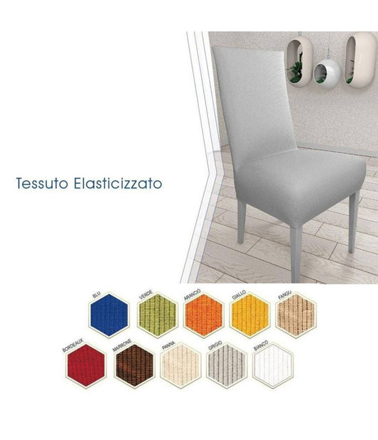 2 Pz Coprisedia In Tessuto Elasticizzato Copri Schienale Vari Colori Lavabile         