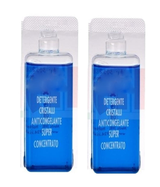 2 Pz. Liquido Monodose 50ml Lavavetri Anticongelante Detergente Concentrato Auto         