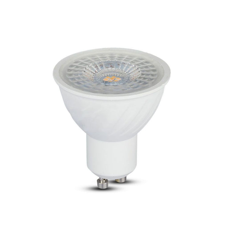 Spotlight LED Samsung Chip - GU10 6.5W Ripple Plastic Plastic Copertura 110` 6400K Dimmabile