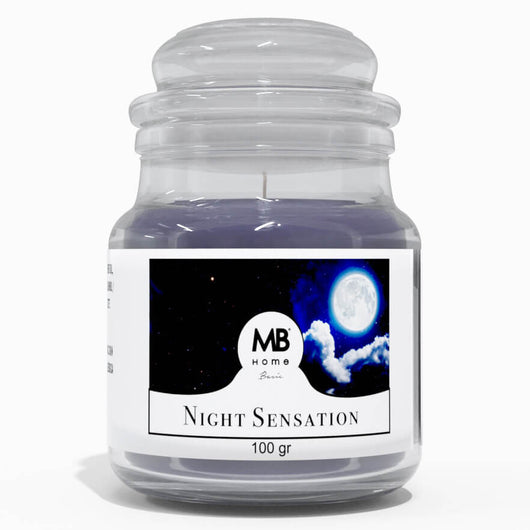 Candela Profumata 100 gr in Cera Vegetale Vasetto in Vetro Night Sensation