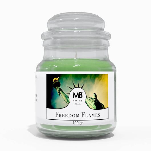 Candela Profumata 100 gr in Cera Vegetale Vasetto in Vetro Freedom Flames