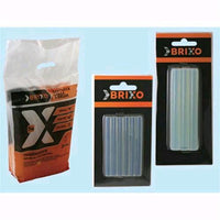 Colla stick Brixo per termoincollanti - Trasparente 20 cm  Ø 11 mm Conf. 1 Kg