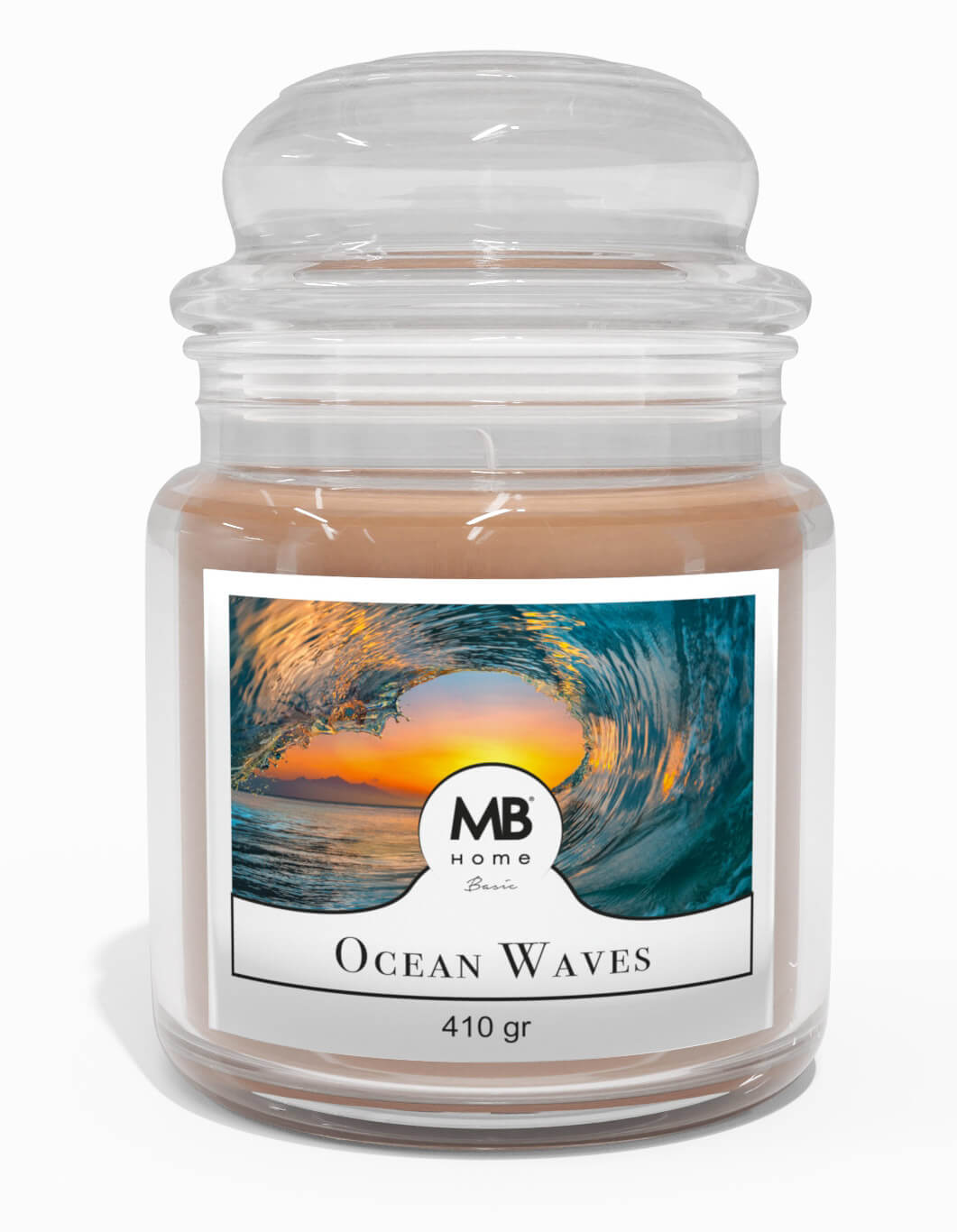 Candela Profumata 410 gr in Cera Vegetale Vasetto in Vetro Ocean Waves