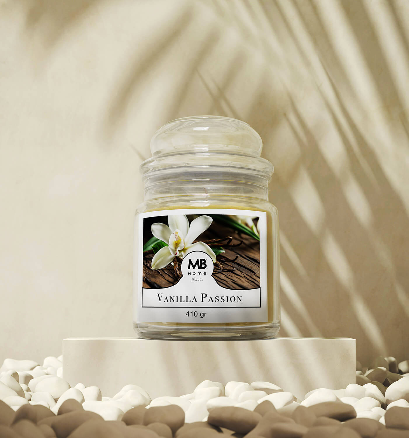 Candela Profumata 410 gr in Cera Vegetale Vasetto in Vetro Vanilla Passion