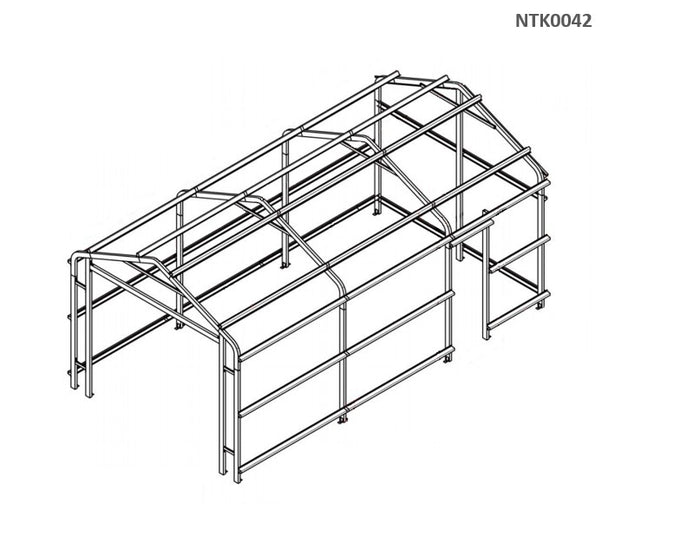 Casetta Box da Giardino in Lamiera di Acciaio 360x608x307 cm Verde