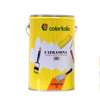 Catramina-Vernice Nera Bituminosa 905 Ideale Come Protettivo Per Strutture Metalliche, Legno E Cemento 0,75 Lt-Coloritalia