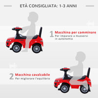 Auto Macchina Cavalcabile per Bambini Rossa