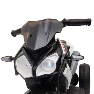 Moto Elettrica per Bambini 6V 3 Ruote Nera