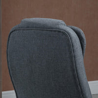 Sedia Poltrona Presidenziale da Ufficio 67x72x110-120 cm in Tessuto Grigio