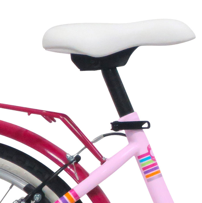 Bicicletta City per Ragazza 20” 6V in Acciaio Venere Rosa