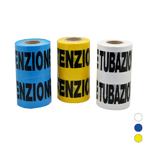 NASTRO AVVERTITORE Giallo tubo gas - 200 mt CAMON