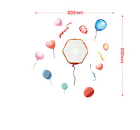 Sticker da Muro Baloons con Lavagnetta e Bersaglio 80x80 cm Plastica