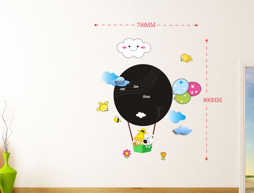 Sticker da Muro Scrivibile Baloon 70x80 cm Plastica