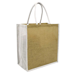 Borsa shopper in juta naturale x 5 pezzi