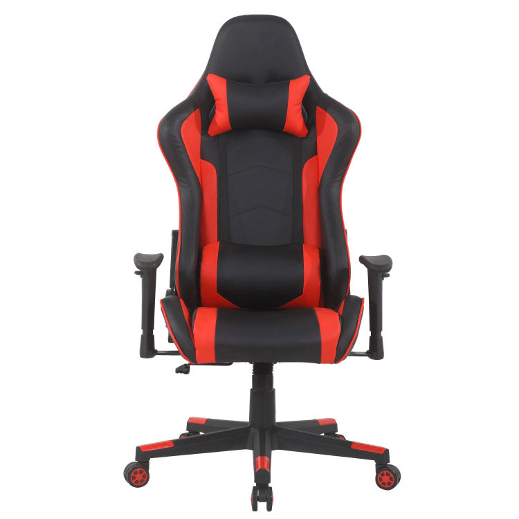 Sedia da Gaming Ergonomica 83X65X32 cm con Casse e Connessione Bluetooth Nera e Rossa