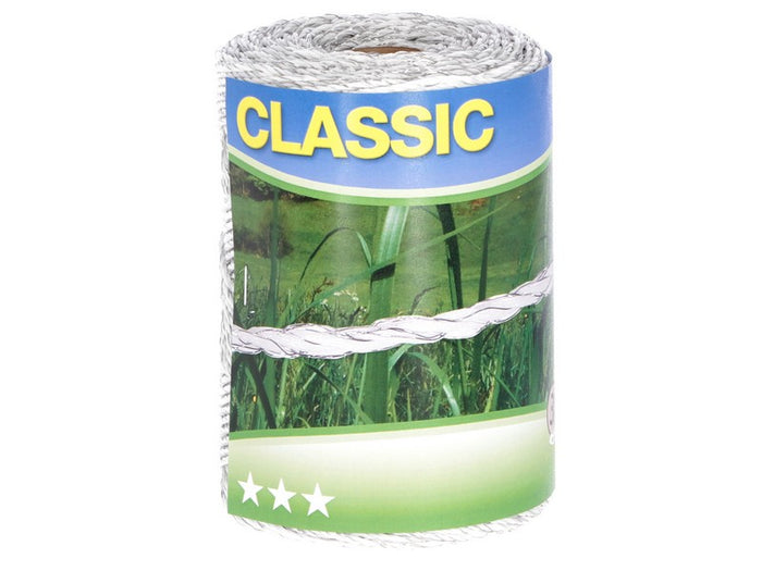 Filo elettrificato tondo per recinto classic bianco mt.250 - 