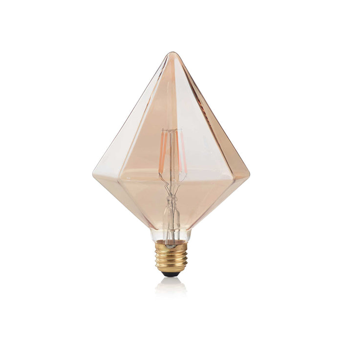 10 Lampadine Led Pyramid E27 4 Watt 2200 K 380 Lm Vintage Ambra