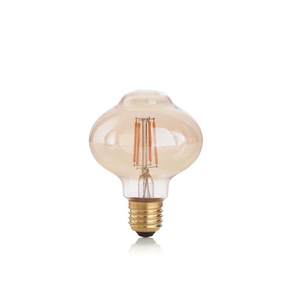 10 Lampadine Led Bolla E27 4 Watt 2200 K 380 Lm Vintage Ambra