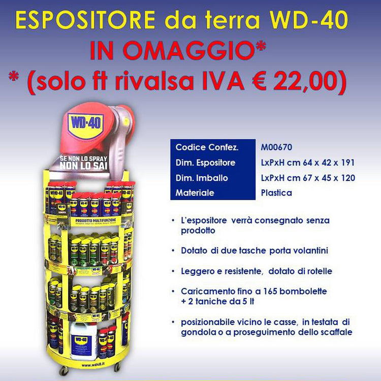 espositore a pavimento wd40 vuoto md00670 201341